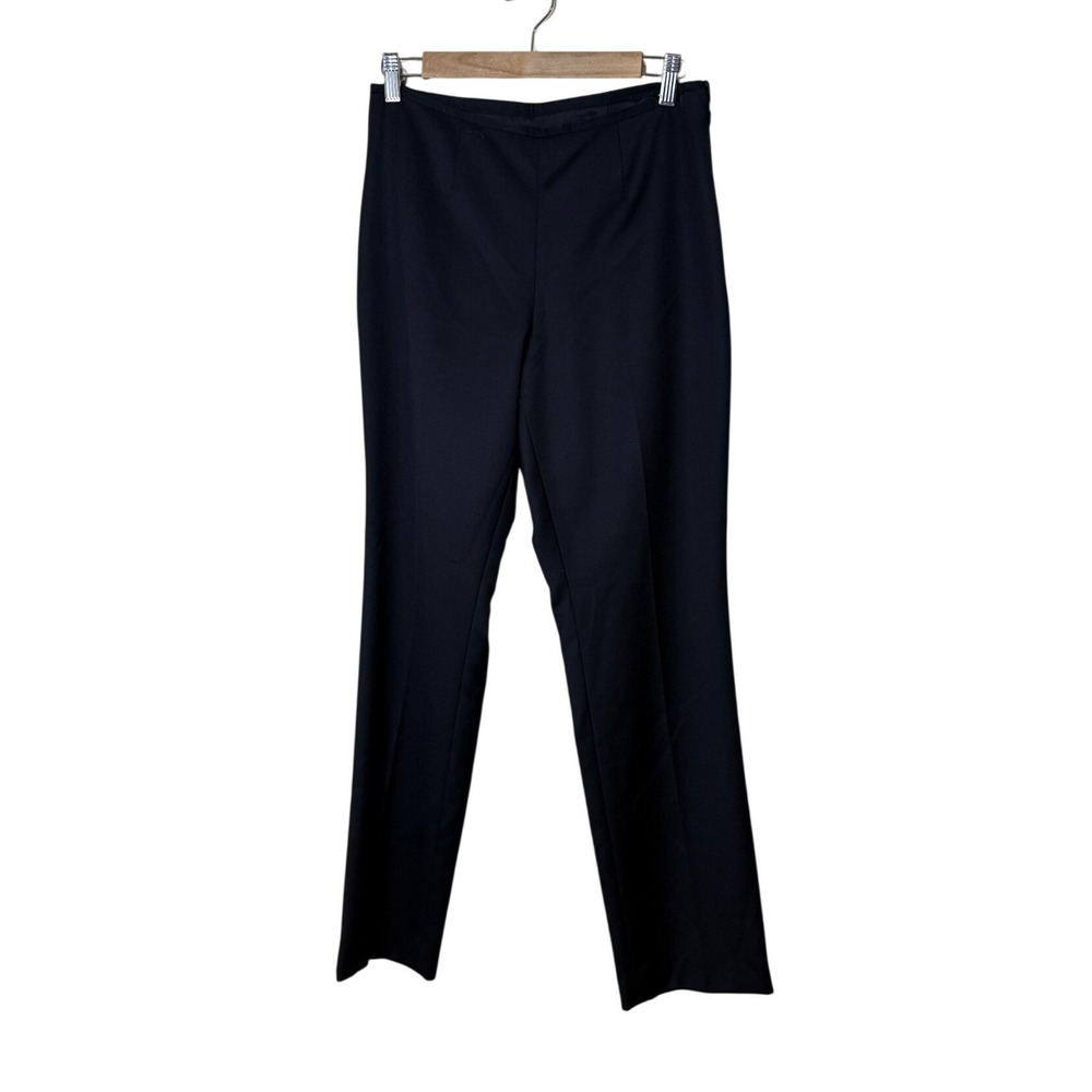 Brooks Brothers Women‎ 6P Black Wool Caroline Fit Side Zip Dress Pants Luxury